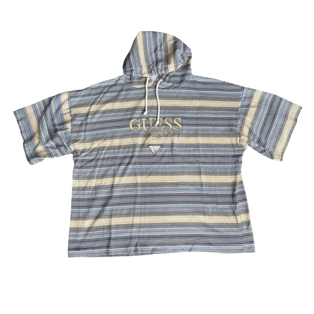 Vintage Guess Hoodie Tee Shirt Mens Large